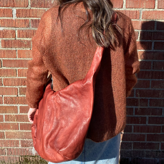 Shoto "Clara" Slouchy medium/large bag (rosey/terracotta)