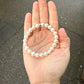 Stone Cache Gemstone Chunky Bracelet "Freshwater Pearl"