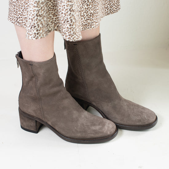 Alberto Fasciani Mid Heel Boot (Taupe/Grey)