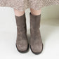 Alberto Fasciani Mid Heel Boot (Taupe/Grey)