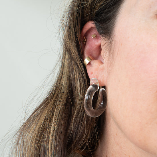Annika Inez Glassy Hoop Earrings