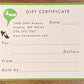 Gift Card & Gift Certificate