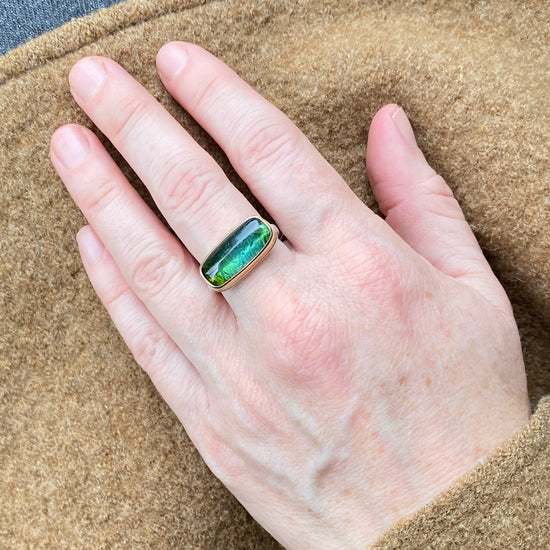 Jamie Joseph  Green Tourmaline Ring