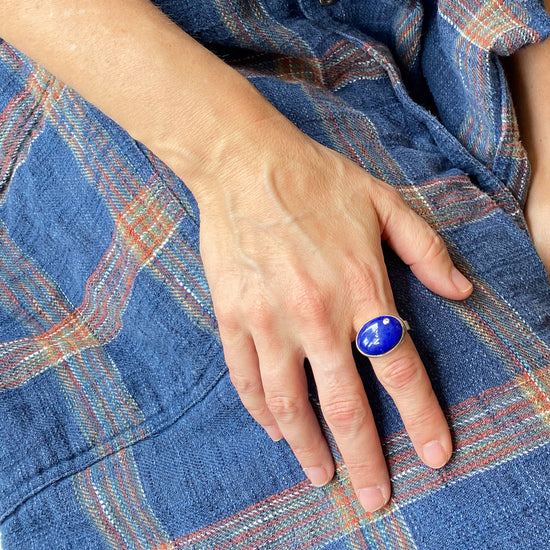 Jamie Joseph Lapis Ring w/Diamond