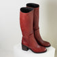 Pantanetti Tall Boot (rich vermillion)