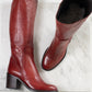 Pantanetti Tall Boot (rich vermillion) ON SALE!