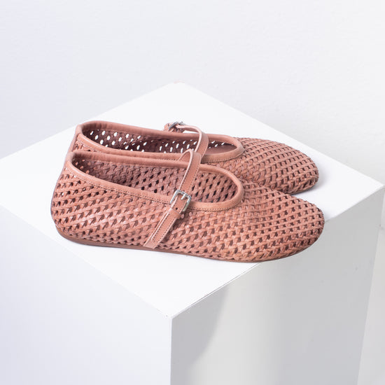 Pantanetti Woven Mary Jane (tan)