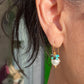 River Song Cultured Pearl w/Flower Drop Earrings