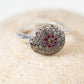 Rosa Maria "Blaze" Silver, Diamond and Ruby Ring