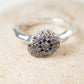 Rosa Maria "Bliss" Silver Ring w/Blue Sapphires & Diamonds