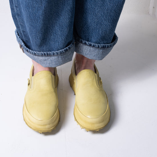 Shoto Slip On Leather Sneaker (pistachio)