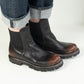 Shoto Pull On Ankle Boot (burnished dark  brown)