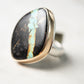 Jamie Joseph  Large Black Jack Turquoise Ring