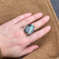 Jamie Joseph  Large Black Jack Turquoise Ring