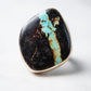 Jamie Joseph  Large Black Jack Turquoise Ring