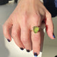 Variance Objects Medium Peridot 14K Gold Ring