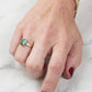 Variance Brazilian Emerald and 14k Gold Ring