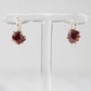 Variance Objects Garnet 14K Gold Hook Earrings