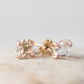 Variance Objects Herkimer 14K Rose Gold Stud Earrings