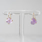 Variance Objects Amethyst 14K Gold Hook Earrings