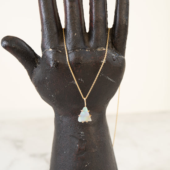 Variance Objects Australian Opal 14K Gold Necklace