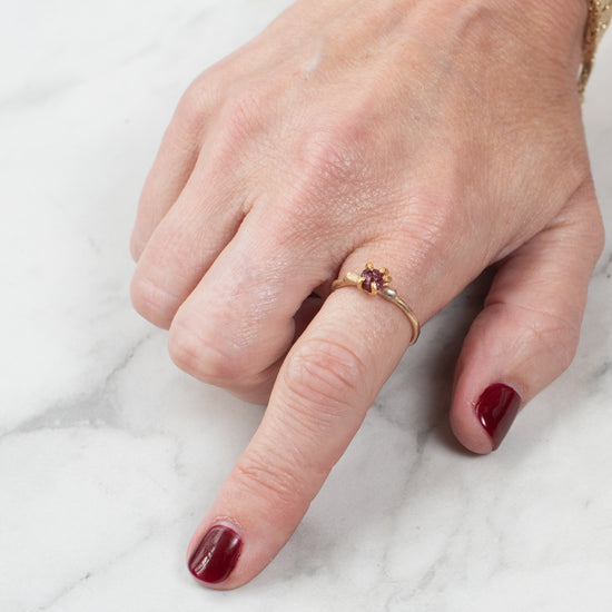 Variance Tanzanian Ruby and 14K Gold Ring