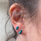 Variance Objects Arizona Turquoise 14K Gold Stud Earrings