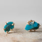 Variance Objects Arizona Turquoise 14K Gold Stud Earrings